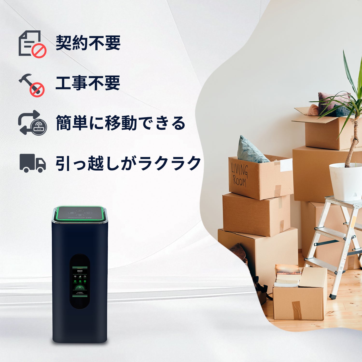 Macaroon CPE ホームルーター – FREEBOT